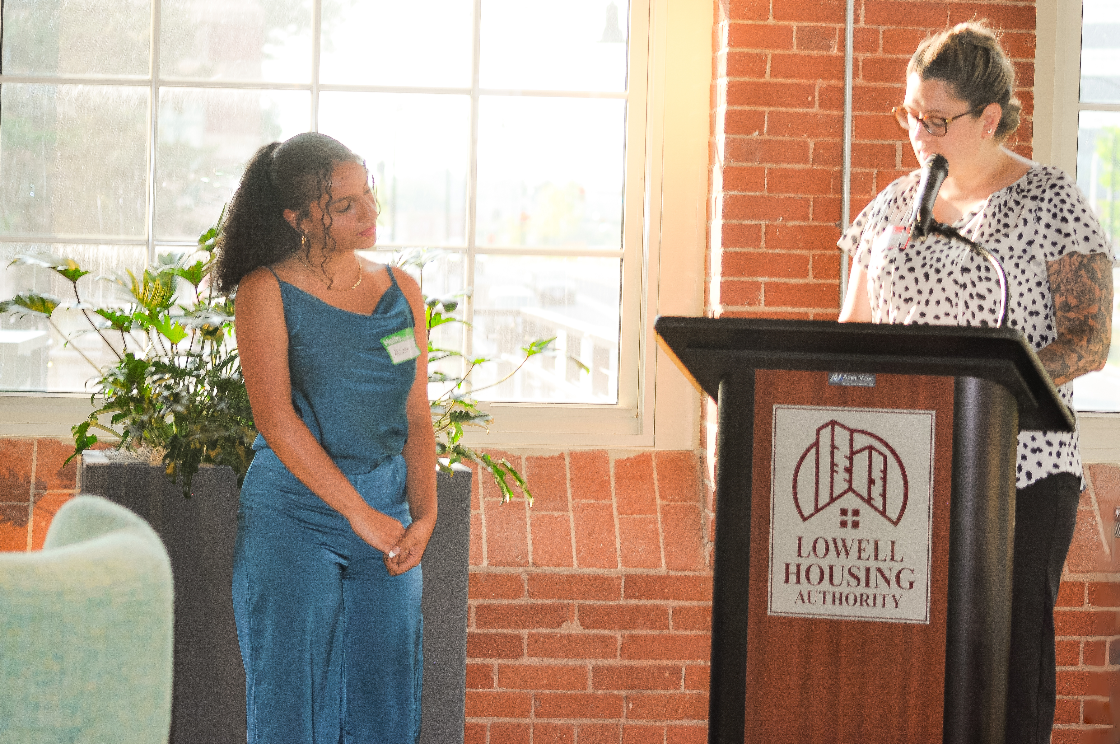 Board President Introducing Student